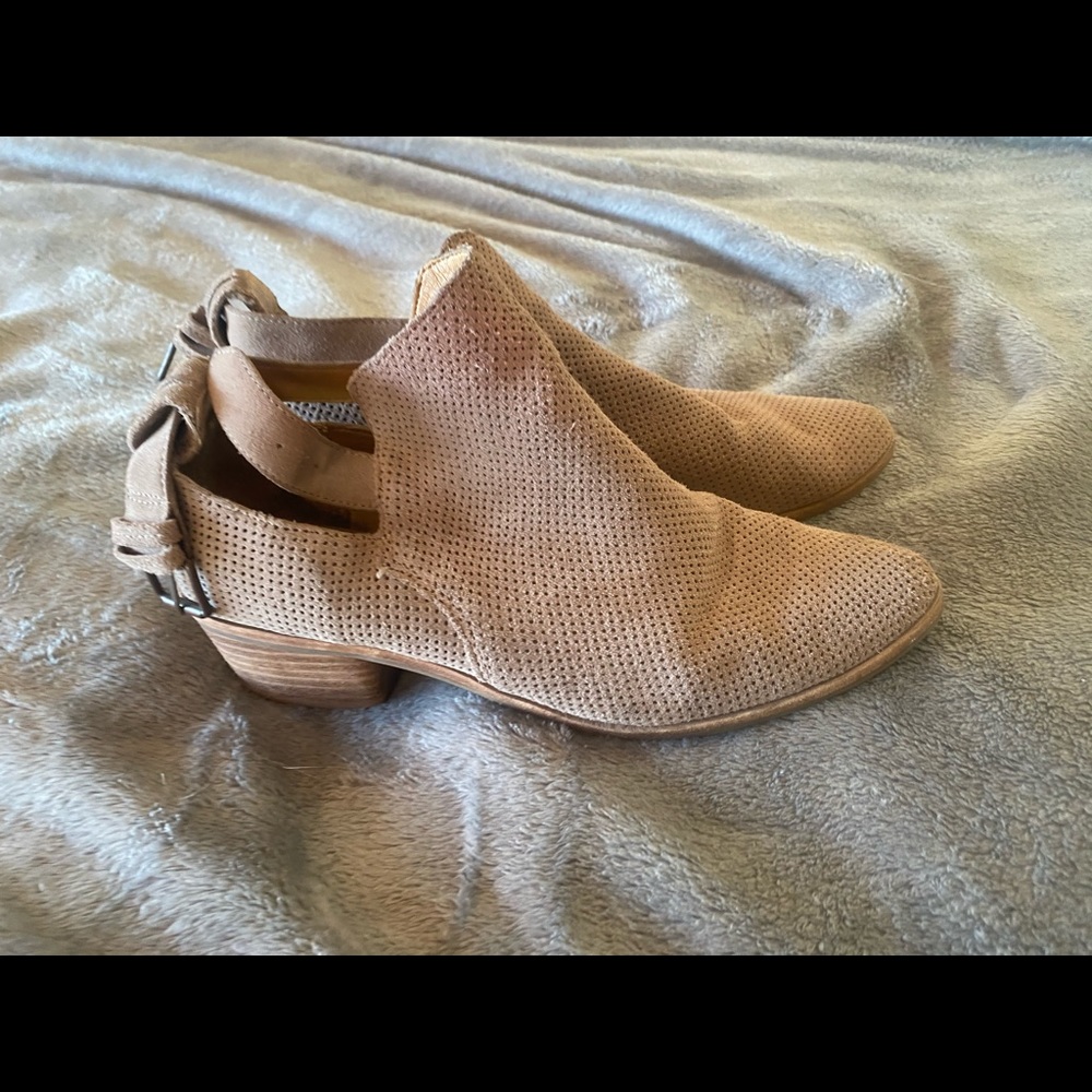 Tan booties